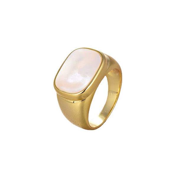 Square Gemstone Ring - Zafari Studio Jewelry